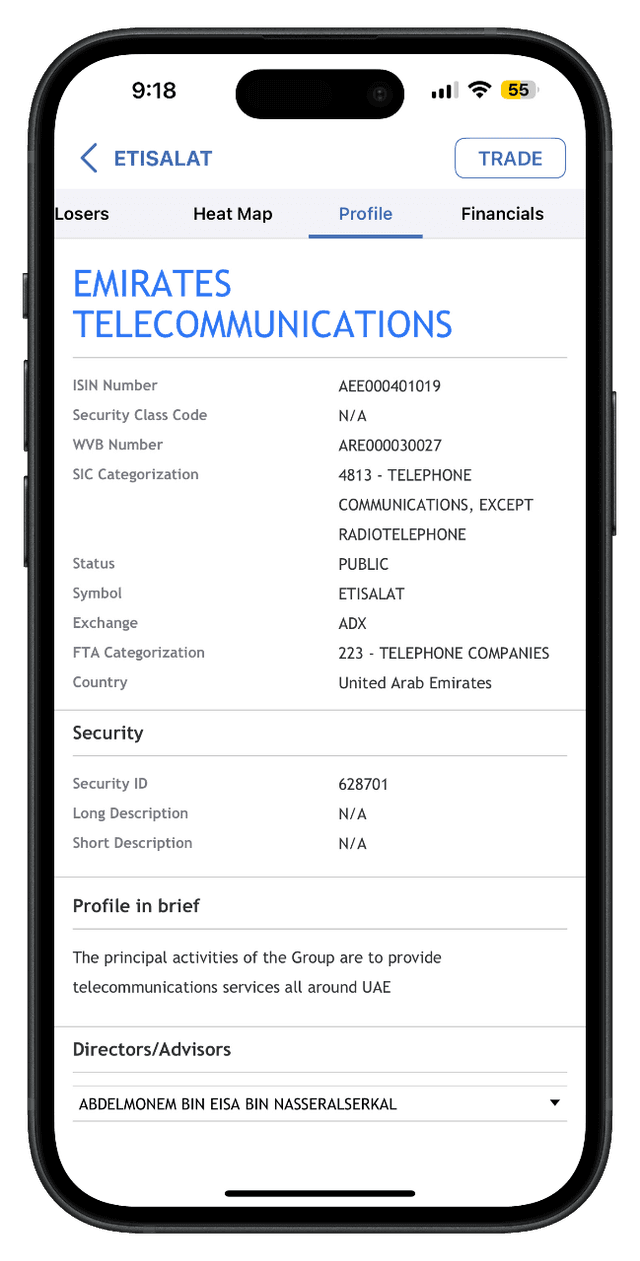 Security Profile - Company Information