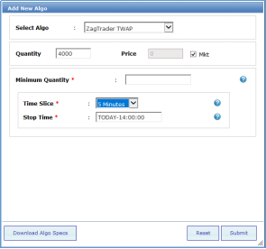 ZagTrader Execution Management System ZagTrader Execution Management System